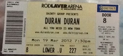 my concert ticket