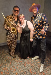 three people , myself with sunstroke project 